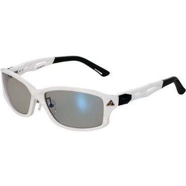 ゼクー 偏光グラス F-2266 STELTH シャイニーホワイト トゥルービュースポーツ/ブルーミラー