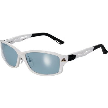 ゼクー 偏光グラス F-2267 STELTH シャイニーホワイト マスターブルー/シルバーミラー