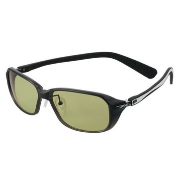 ゼクー 偏光グラス F-2189 TIDA スモークグラデーション/ホワイト イーズグリーン