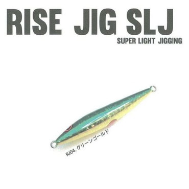 ライズジャパン #RJ04 RISE JIG(ライズジグ) スーパーライトジギング SLJ 125g グリーンゴールド