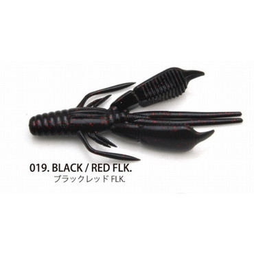 レイドジャパン BATTLE HOG(バトルホッグ) 3.3インチ 019 ブラックレッド FLK