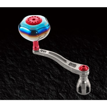 メガテック（ＬＩＶＲＥ） パワーアーム88 ダイワ18000番~20000番用左右共通 (チタンP+レッドG)