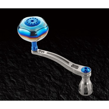 メガテック（ＬＩＶＲＥ） パワーアーム98 ダイワ18000番~20000番用左右共通 (チタンP+ブルーG)