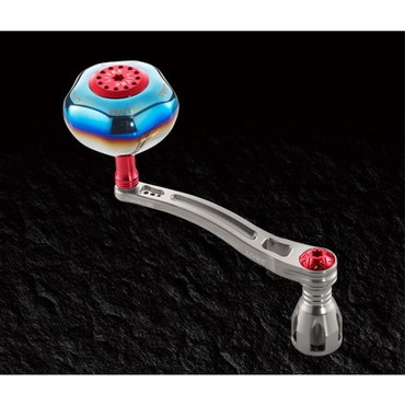 メガテック（ＬＩＶＲＥ） パワーアーム98 ダイワ18000番~20000番用左右共通 (チタンP+レッドG)