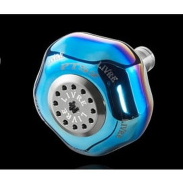 メガテック（ＬＩＶＲＥ） ノブ単体(PT52 ダイワL用) 1個 (ファイヤー+チタンC)