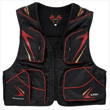 エクセル フィッシングベスト 鮎ベスト ブラック×レッド S