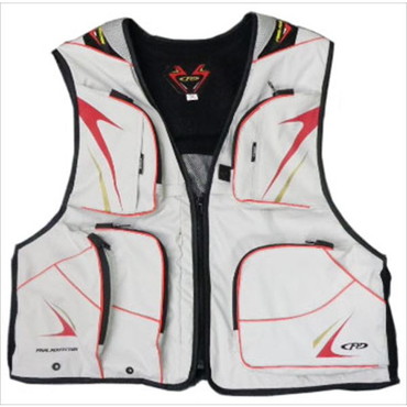 エクセル フィッシングベスト 鮎ベスト グレー×レッド 3L