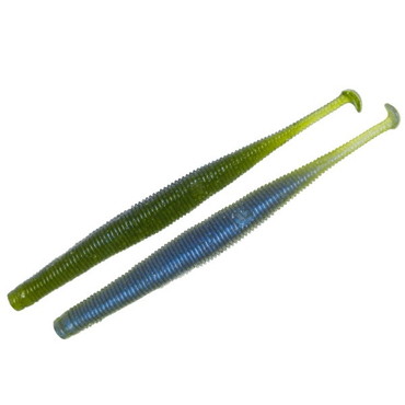 一誠 イッセイ ワーム スーパースティック 4インチ #81 ウォーターメロンプロブルー(2トーン)