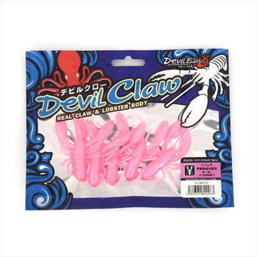 ワンナック　デビルクロー ライトワーム パールピンク