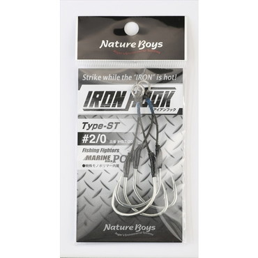 ビッグオーシャン IHST-20 IRONHOOK(アイアンフック) STツイン 2/0