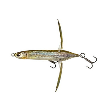 イマカツ バスルアー アベンタクローラーチビバゼル 3Dリアリズム #718 3DRリアルワカサギ