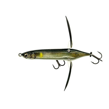 イマカツ バスルアー アベンタクローラーチビバゼル 3Dリアリズム #714 3DRゴースト砂喰鮎