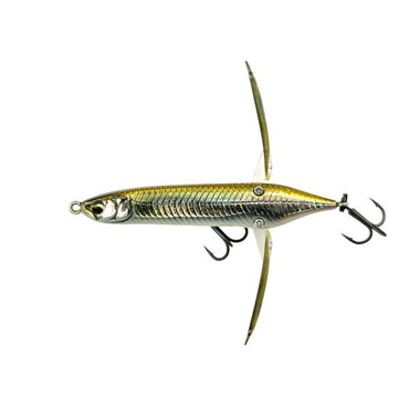 イマカツ バスルアー アベンタクローラーチビバゼル 3Dリアリズム #885 3Dメタルワカサギ