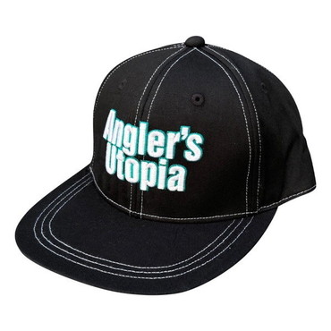 アピア 帽子 APIA 総柄アンダーバイザー フラットキャップ ブラック フリー