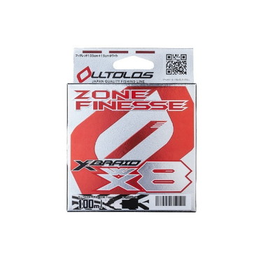 Xブレイド PEライン Xブレイド オルトロス PE WX8 ゾーンフィネス 100m 1.2号 25lb