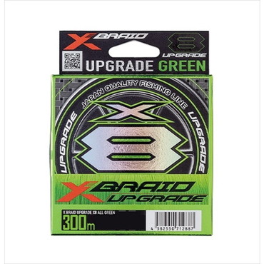 XBRAID エックスブレイド リーダー PEライン アップグレードX8 モノグリーン 300m 2号 40lb