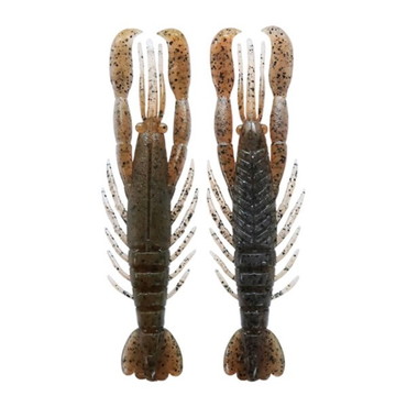 ボトムアップ ワーム ハリーシュリンプ 4.0インチ T213 スモーキークローダッド