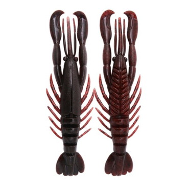 ボトムアップ ワーム ハリーシュリンプ 4.0インチ T225 レッドクロー