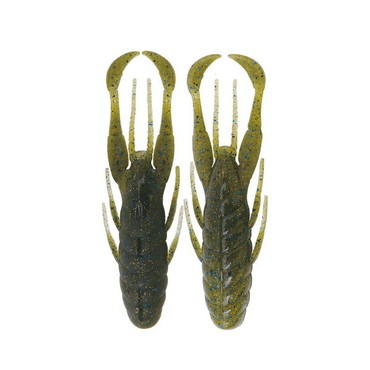 ボトムアップ ワーム ハリースライド 3.3インチ T275 ウィードシュリンプブルーフレーク