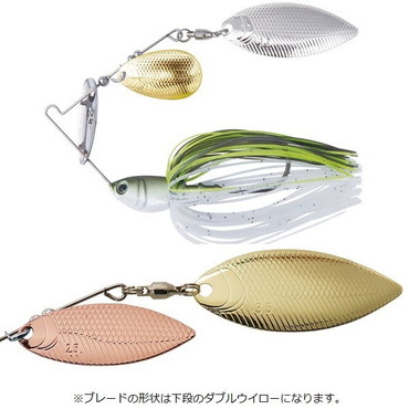 ボトムアップ スピナーベイト バズベイト ビーブル1/2 DW S424セクシーホワイト