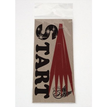 スタート START 　シリコンネクタイ ストレート ラメレッド