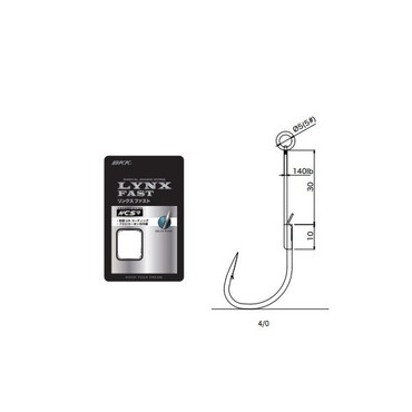 ＢＫＫ アシストフック リンクス ファスト シングル #4/0