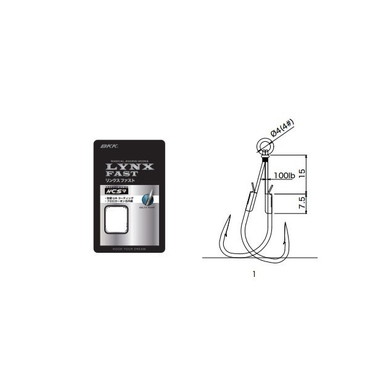ＢＫＫ アシストフック リンクス ファスト ツイン ショート #1