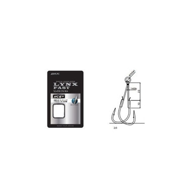 ＢＫＫ アシストフック リンクス ファスト ツイン #2/0