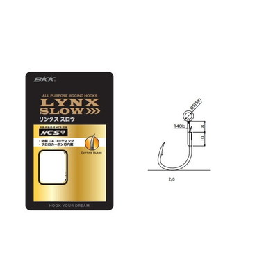 ＢＫＫ アシストフック リンクス スロー シングル ショート #2/0