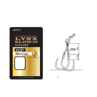 ＢＫＫ アシストフック リンクス スロー ツイン ショート #1