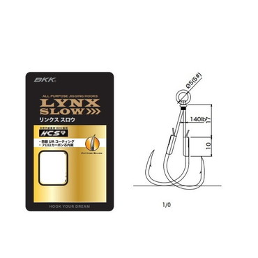 ＢＫＫ アシストフック リンクス スロー ツイン ショート #1/0