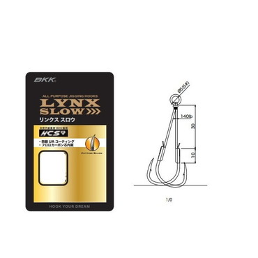 ＢＫＫ アシストフック リンクス スロー ツイン ロング #1/0