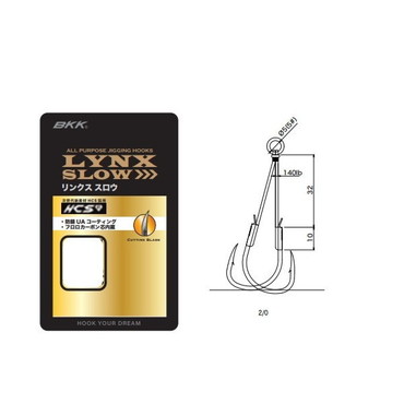 ＢＫＫ アシストフック リンクス スロー ツイン ロング #2/0