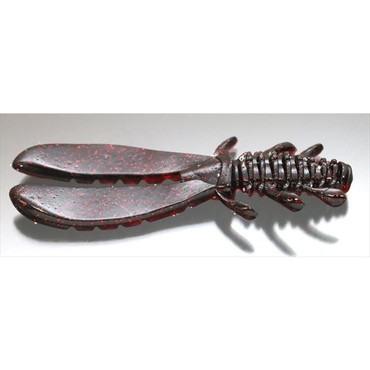 一誠 イッセイ ワーム AKチャンク 3.4インチ #37 ブラック/レッド