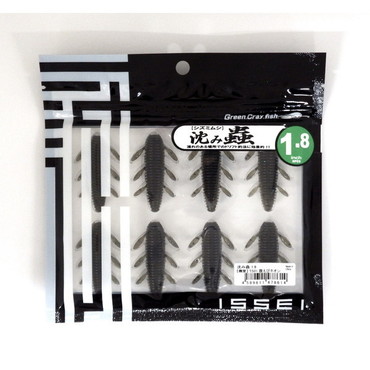 一誠 イッセイ ワーム 沈ミ蟲 1.8インチ TS01 腹えびネオン(TSカラー)