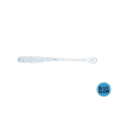 一誠 イッセイ ワーム 海太郎 スパテラ 1.5インチ #063 クリアブルーフレーク(ブルー夜光)