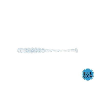 一誠 イッセイ ワーム 海太郎 シルキーシャッド 2インチ #063 クリアブルーフレーク(ブルー夜光)