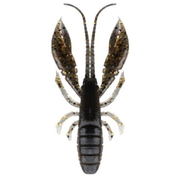 ルーディーズ ワーム RU ハタ喰い.蝦 3.5インチ 黒金