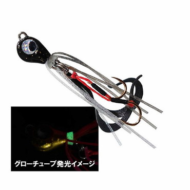 ルーディーズ　魚子ラバ　３．０ｇ　黒金ラメ