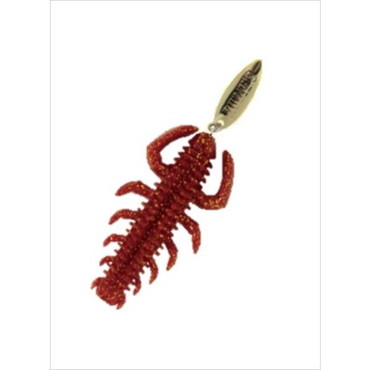 ルーディーズ ワーム ハタ喰い･蟲 2.4インチ アカキン