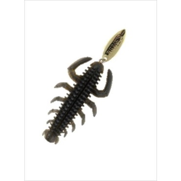 ルーディーズ ワーム ハタ喰い･蟲 2.8インチ クロキン