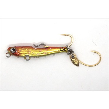 ルーディーズ メタルジグ 魚子メタル貫き 1.5g アカきン