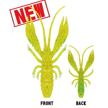 ルーディーズ ワーム ハタ喰い.蝦 3.5インチ レモンメロン