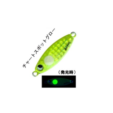 ルーディーズ メタルジグ 魚子メタル 10g チャートスポットグロー