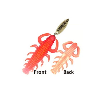 ルーディーズ ワーム ハタ喰イ･蟲 2.4インチ ハラグロピンク