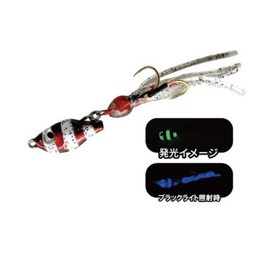 ルーディーズ メタルジグ 魚子チク 10g UVゼブラレッドグロー