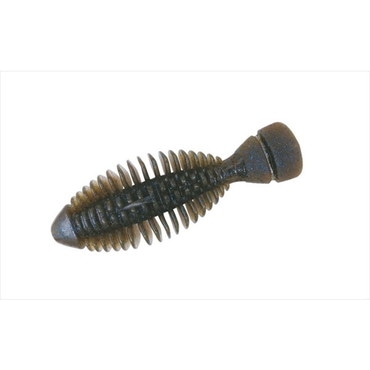 ボトムアップ ワーム ギミー(Gimmy) 4.5インチ ダークシナモンブルー&ペッパー