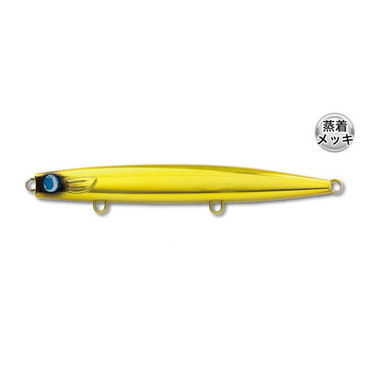 ジャンプライズ シーバスルアー かっ飛び棒130シャローライト ラトル #06 ゴールドメッキ(フックレスモデル)