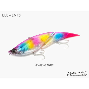 エレメンツ シーバスルアー ダヴィンチ240SW #COTTON CANDY