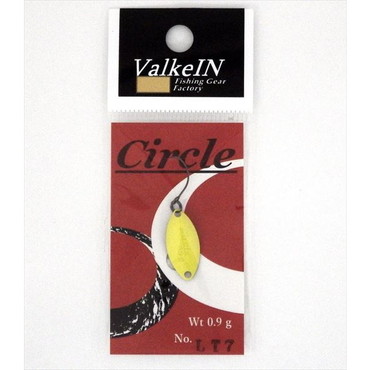 【特価】ヴァルケイン スプーン サークル 0.9g LT7 イエロー/艶消しブラック